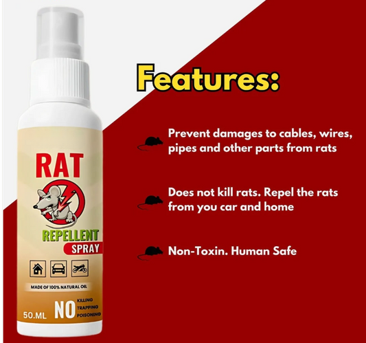 RatoShield™ – Rat Repellent Spray (50ML) | 🔥BUY 1 GET 2 FREE🔥 FLASH SALE!🔥