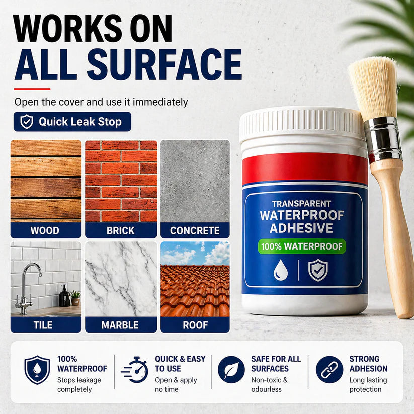 AquaSeal Pro – Invisible Waterproof Repair Glue | Buy 1 Get 1 Free!